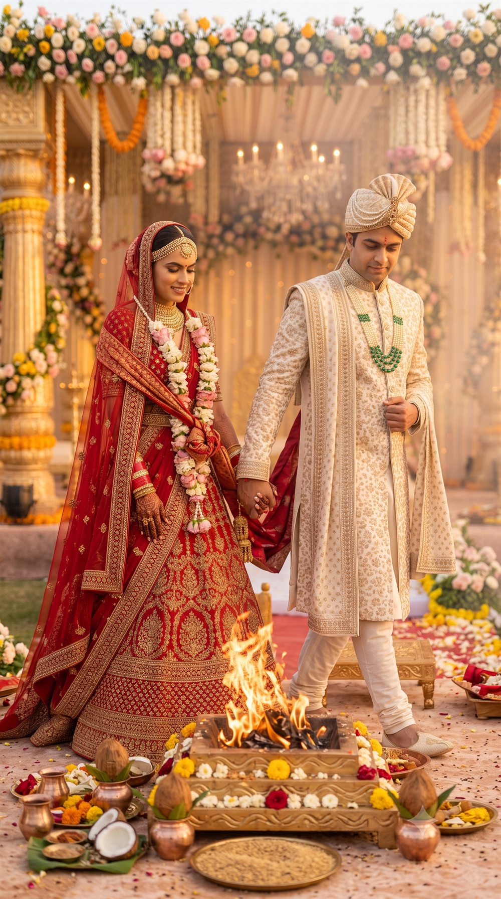 Vows around the sacred fire